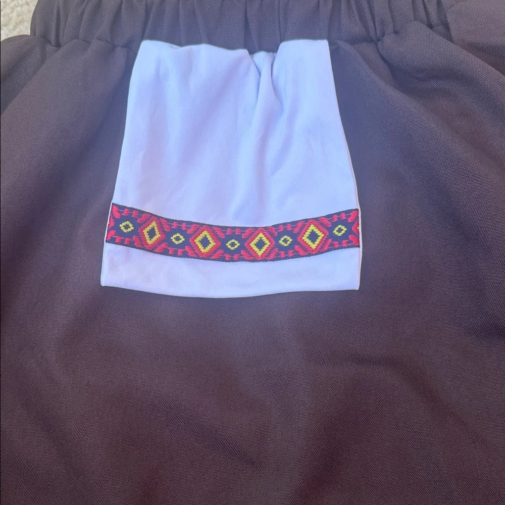 Kids Bavarian Costume Dress - Brown and White | Size 8-10